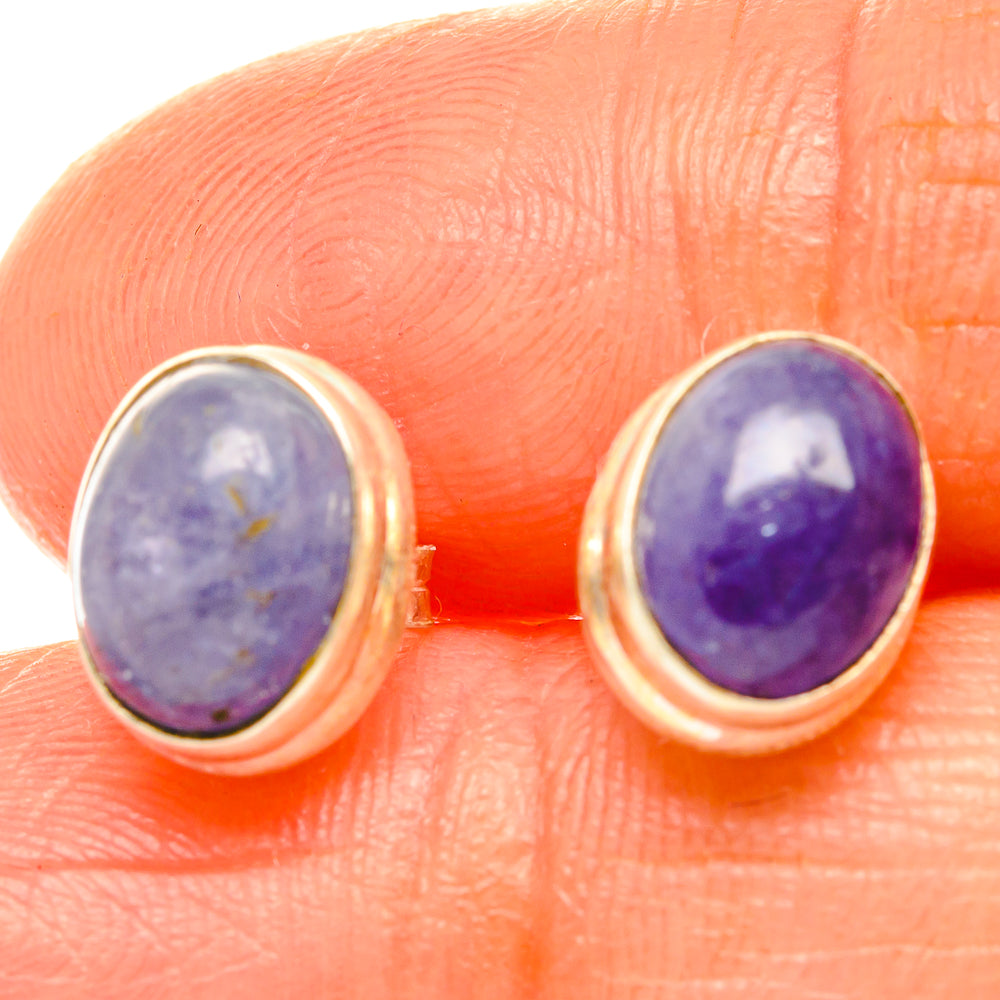 Tanzanite Earrings handcrafted by Anasilvercos - EARR426296