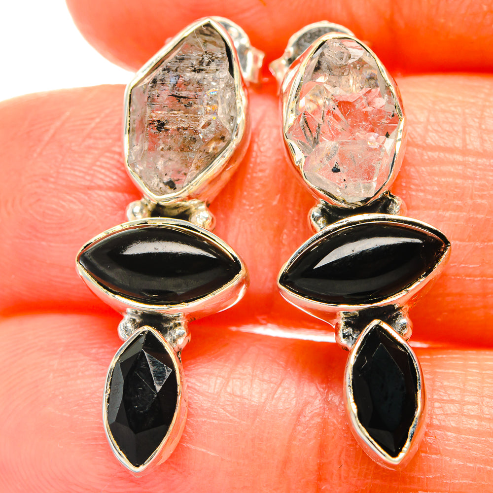 Herkimer Diamond Earrings handcrafted by Anasilvercos - EARR426298
