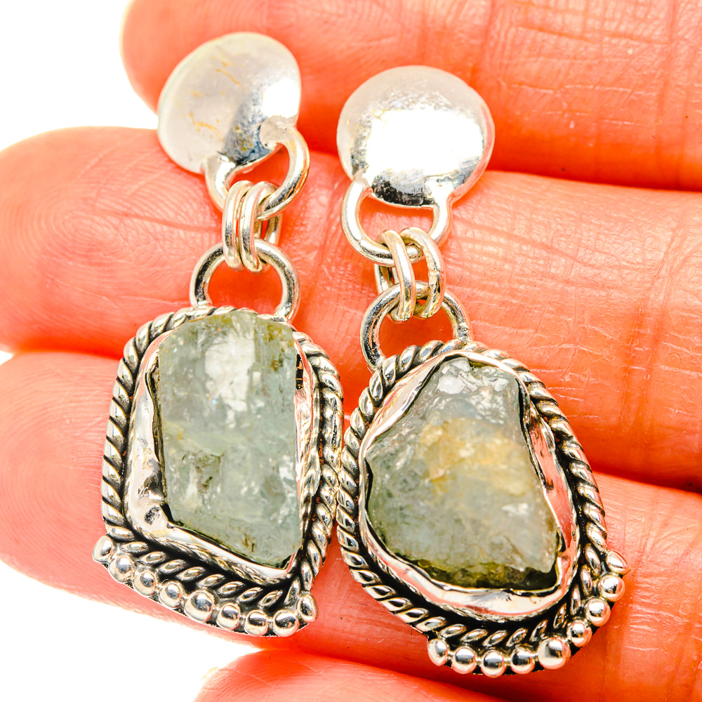 Aquamarine Earrings handcrafted by Anasilvercos - EARR426317