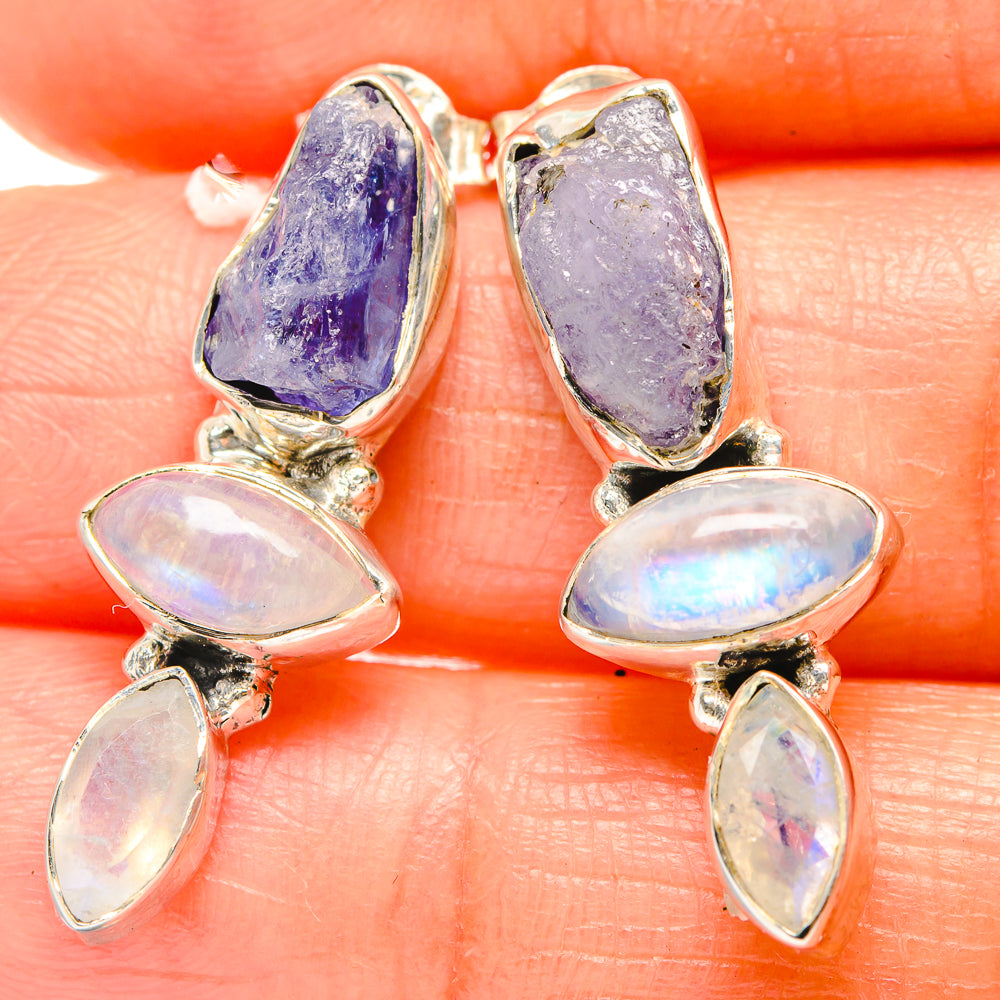 Tanzanite Earrings handcrafted by Anasilvercos - EARR426318