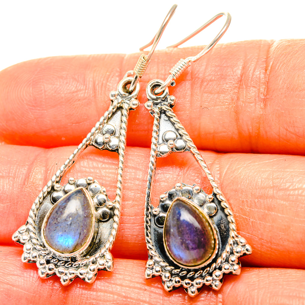 Labradorite Earrings handcrafted by Anasilvercos - EARR426320