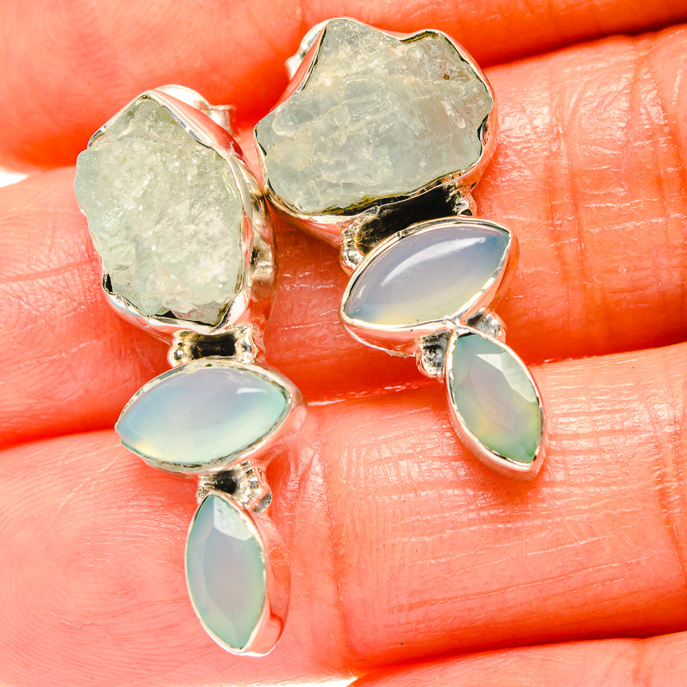 Aquamarine Earrings handcrafted by Anasilvercos - EARR426323
