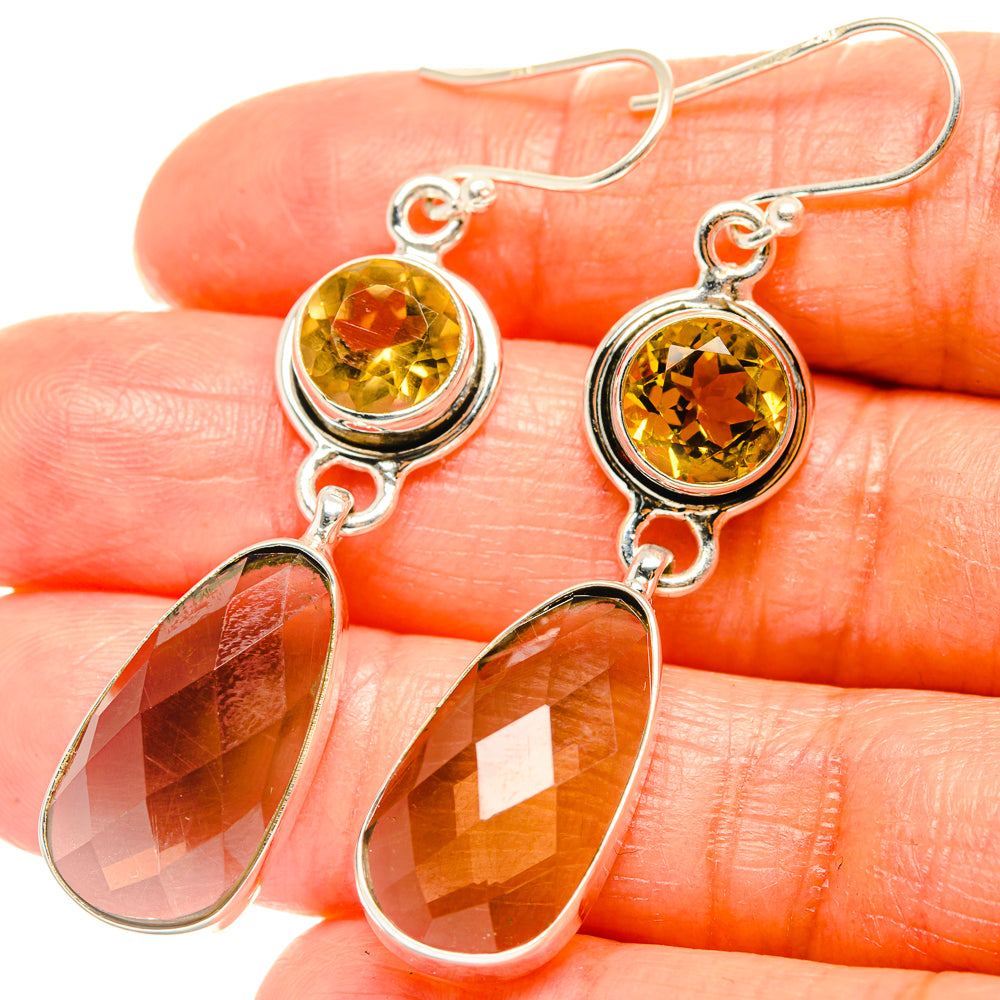 Smoky Quartz Earrings handcrafted by Anasilvercos - EARR426332