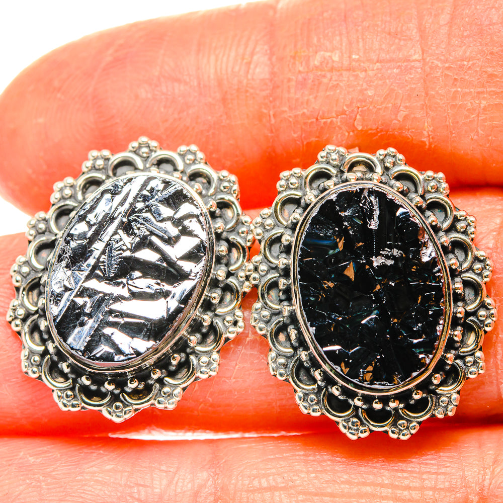 Shungite Earrings handcrafted by Anasilvercos - EARR426348