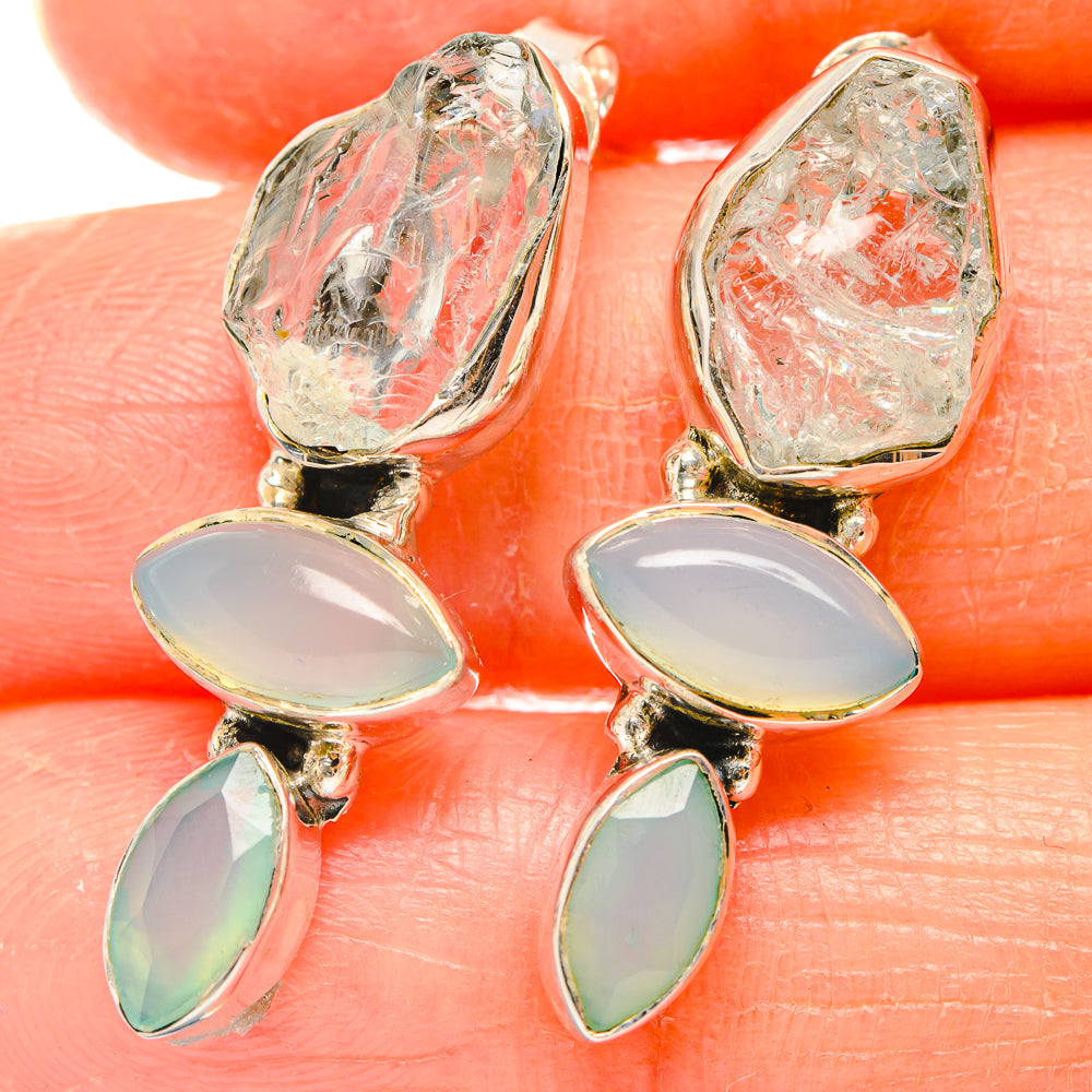 White Quartz Earrings handcrafted by Anasilvercos - EARR426355