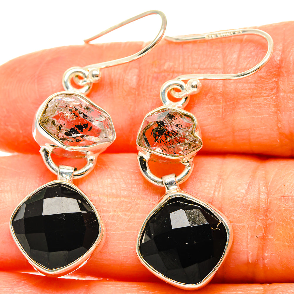Black Onyx Earrings handcrafted by Anasilvercos - EARR426362