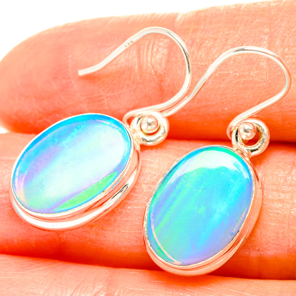 Aura Opal Earrings handcrafted by Anasilvercos - EARR426398