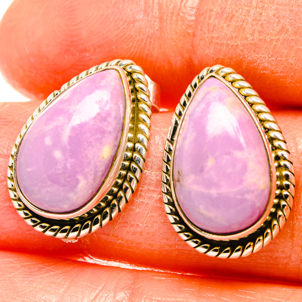Phosphosiderite Earrings handcrafted by Anasilvercos - EARR426399