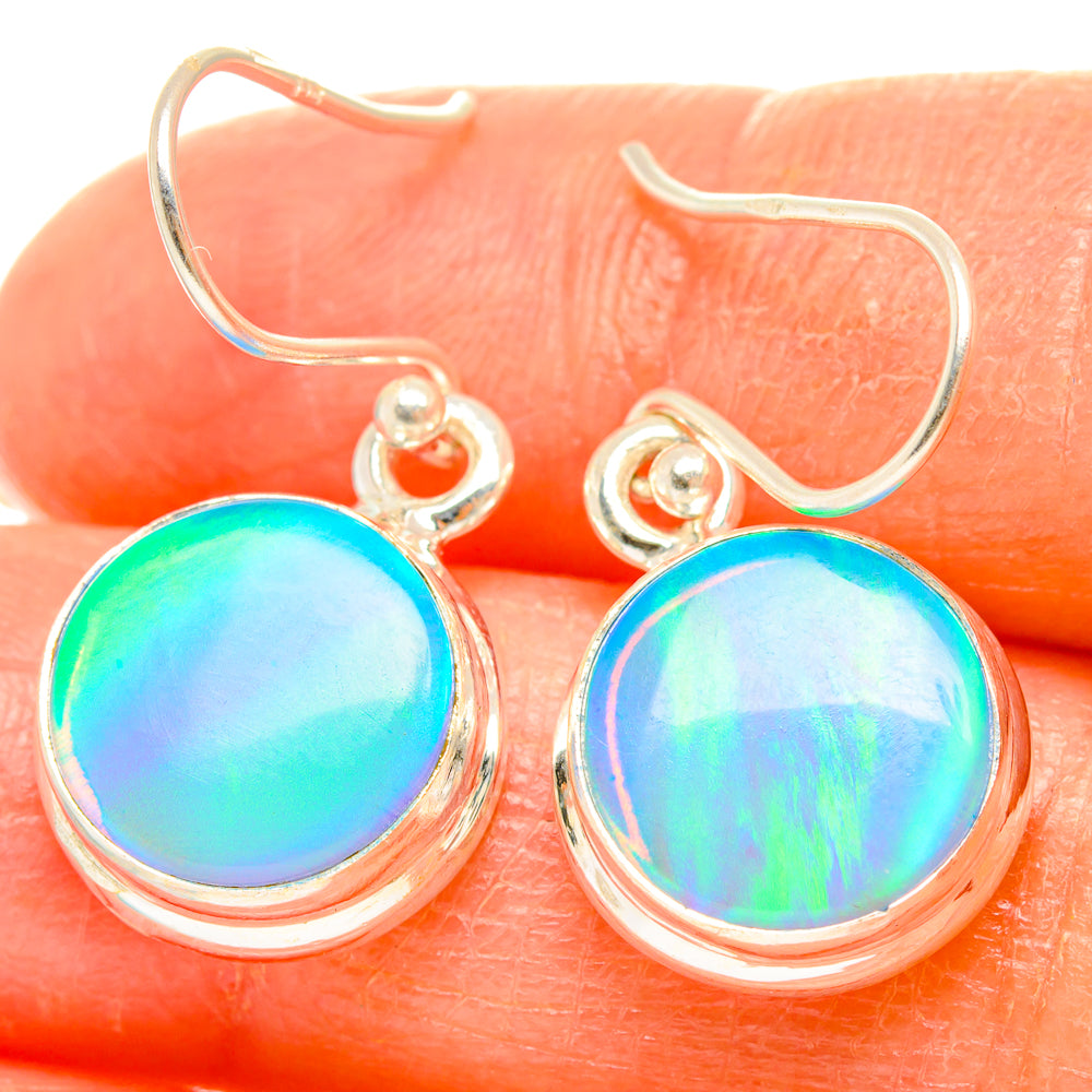 Aura Opal Earrings handcrafted by Anasilvercos - EARR426415