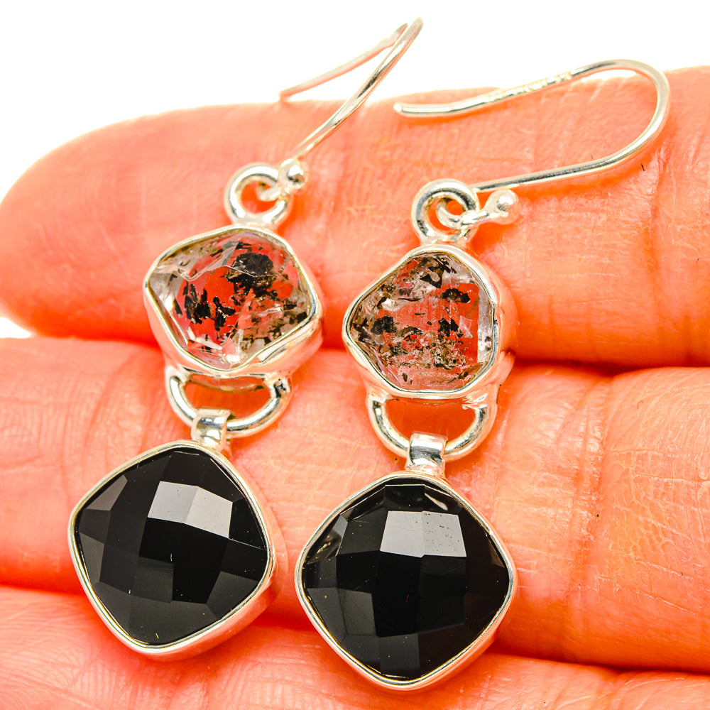 Black Onyx Earrings handcrafted by Anasilvercos - EARR426441