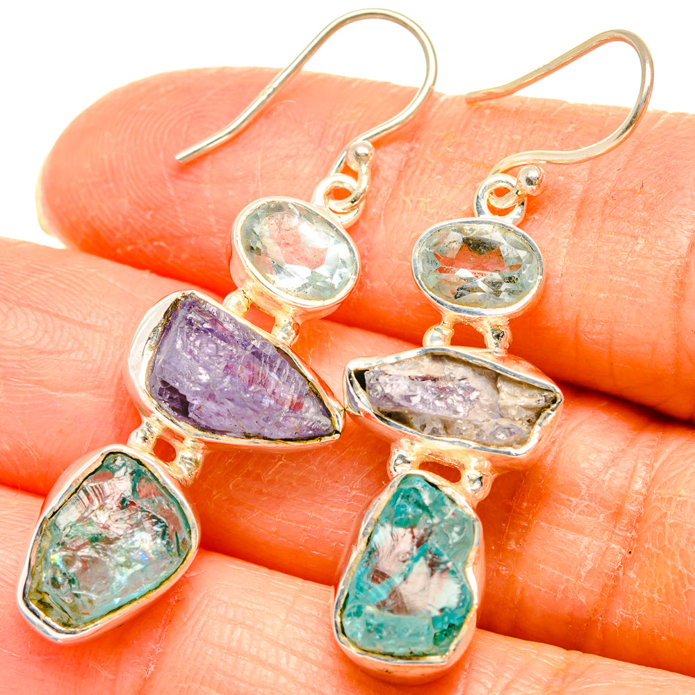 Green Fluorite Earrings handcrafted by Anasilvercos - EARR426449
