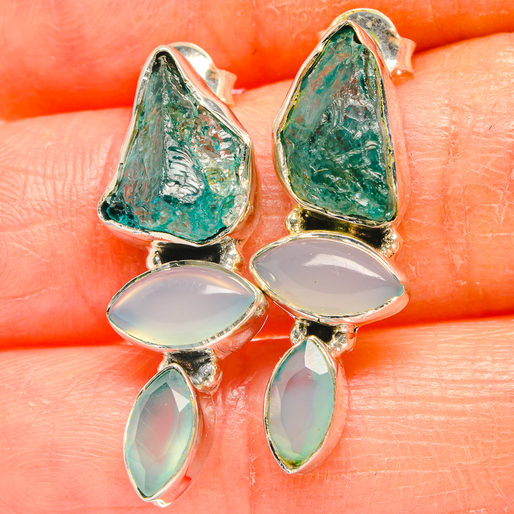Green Fluorite Earrings handcrafted by Anasilvercos - EARR426455