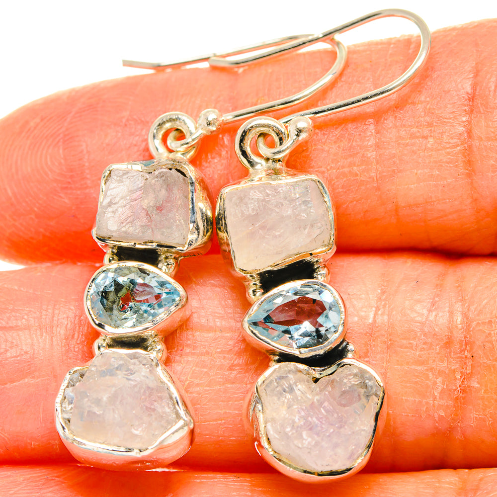 Rainbow Moonstone Earrings handcrafted by Anasilvercos - EARR426457