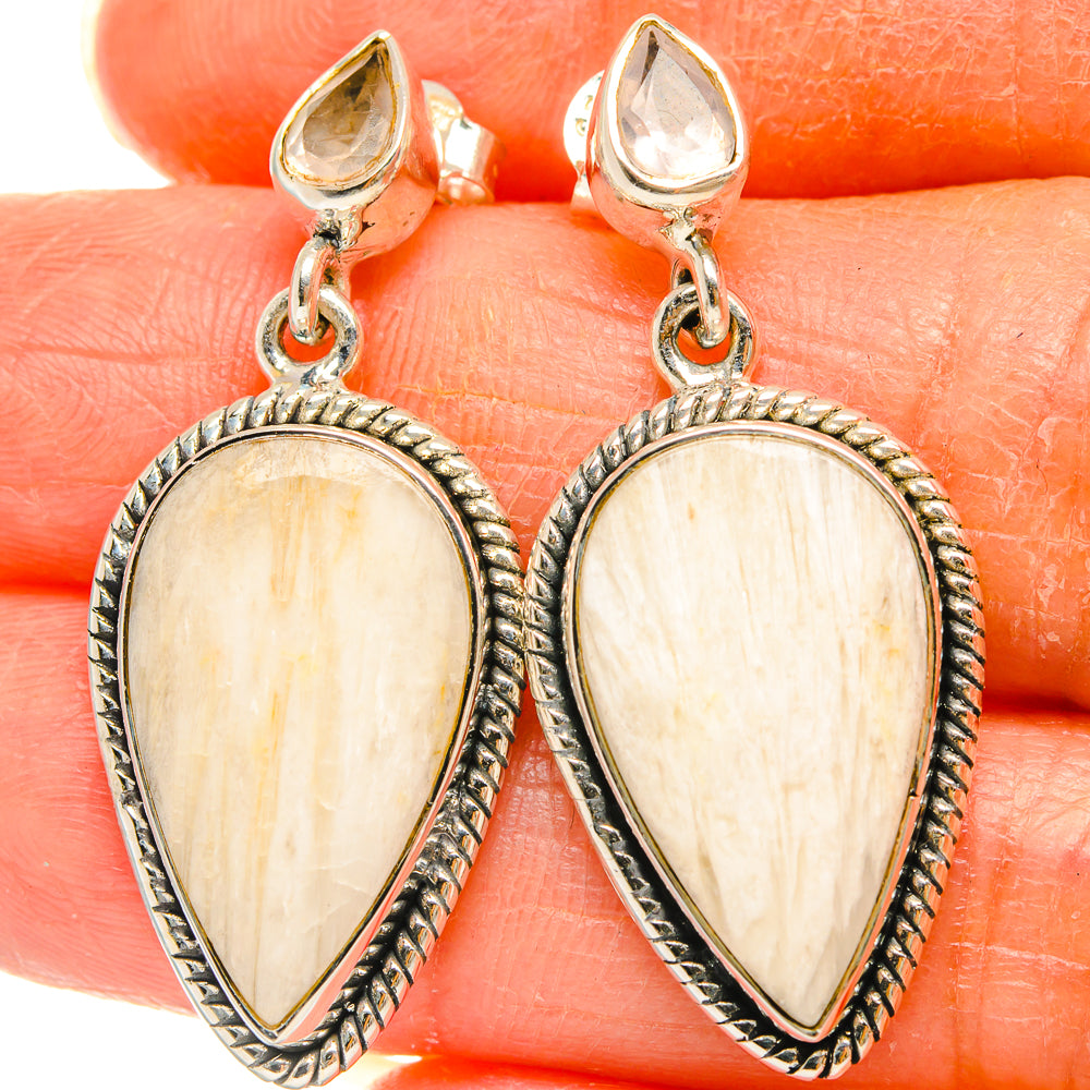 Scolecite Earrings handcrafted by Anasilvercos - EARR426461