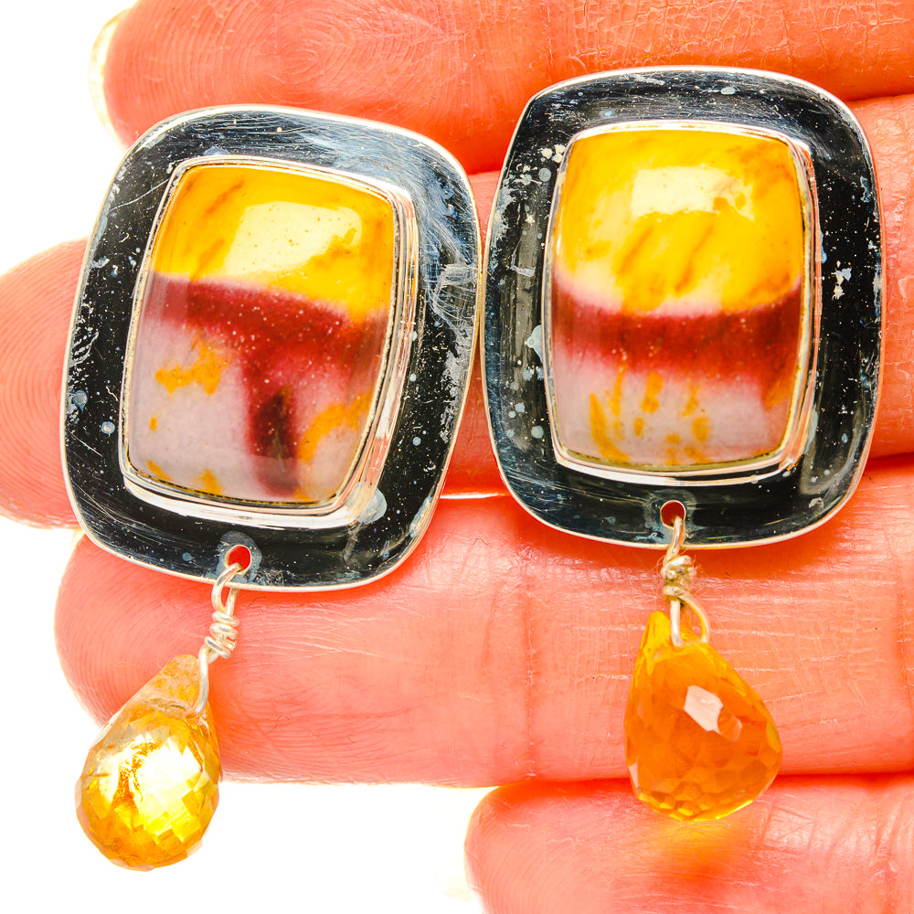 Mookaite Earrings handcrafted by Anasilvercos - EARR426478