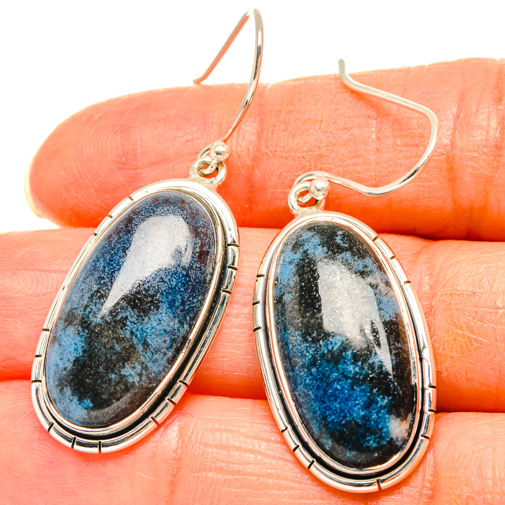 Shattuckite Earrings handcrafted by Anasilvercos - EARR426482