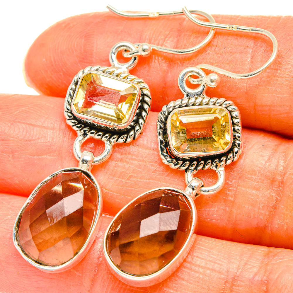 Smoky Quartz Earrings handcrafted by Anasilvercos - EARR426484