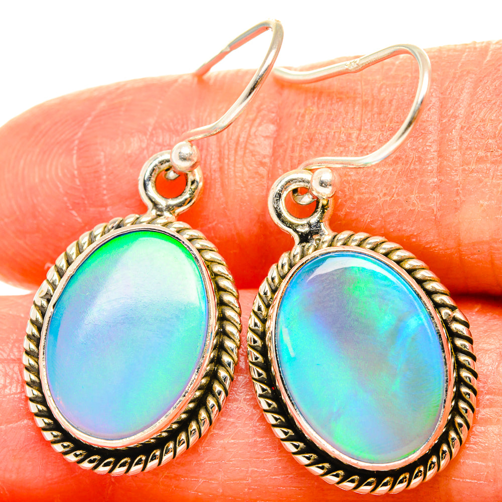 Aura Opal Earrings handcrafted by Anasilvercos - EARR426488