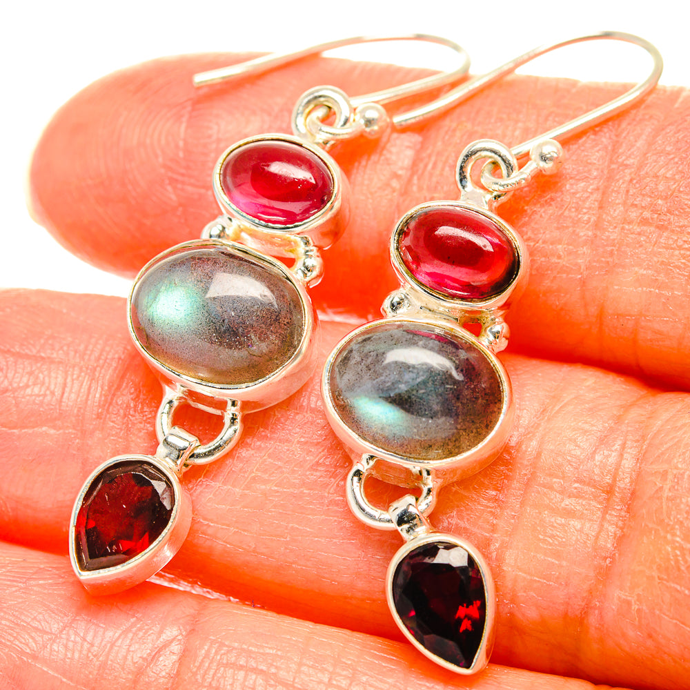 Labradorite Earrings handcrafted by Anasilvercos - EARR426489