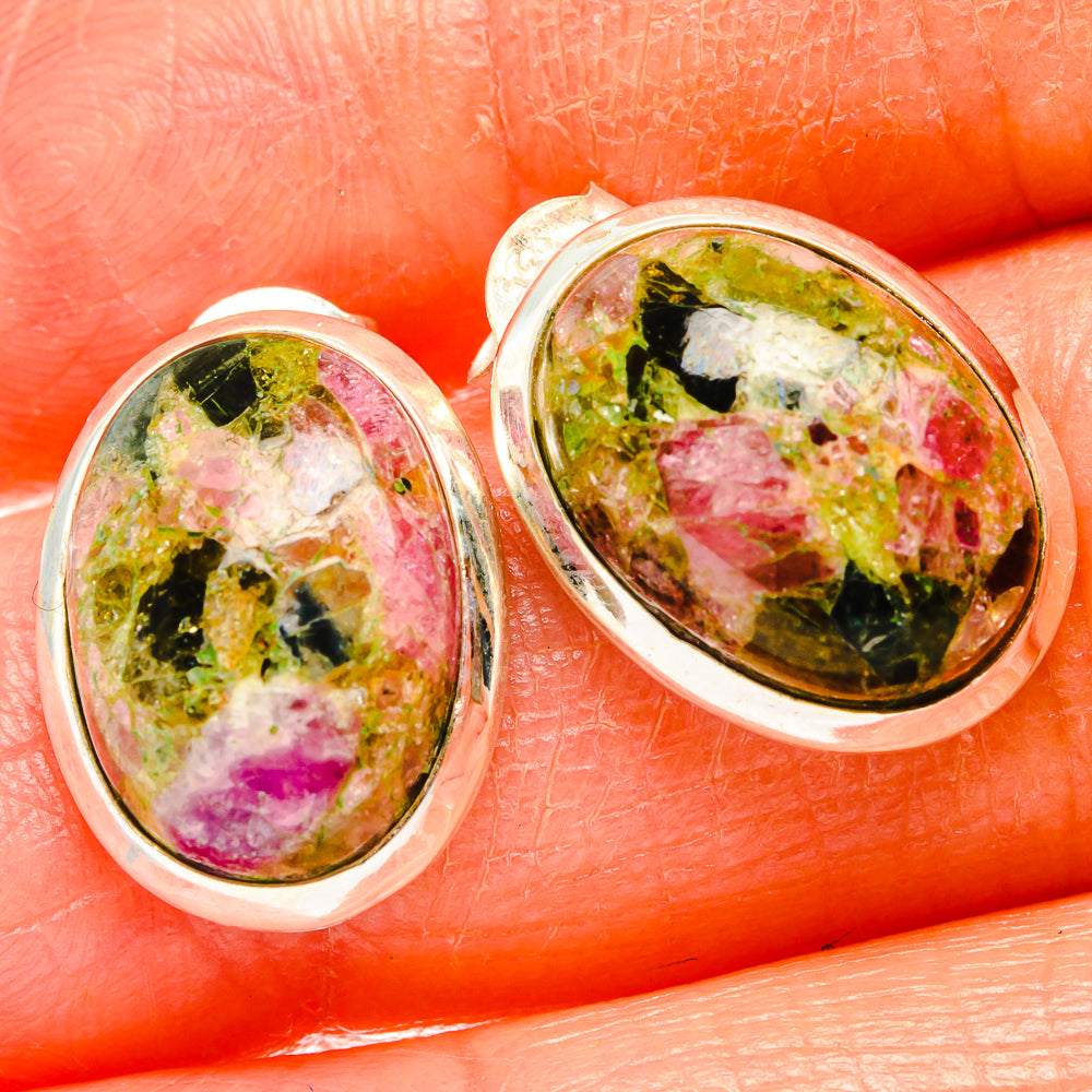 Tourmaline Earrings handcrafted by Anasilvercos - EARR426492