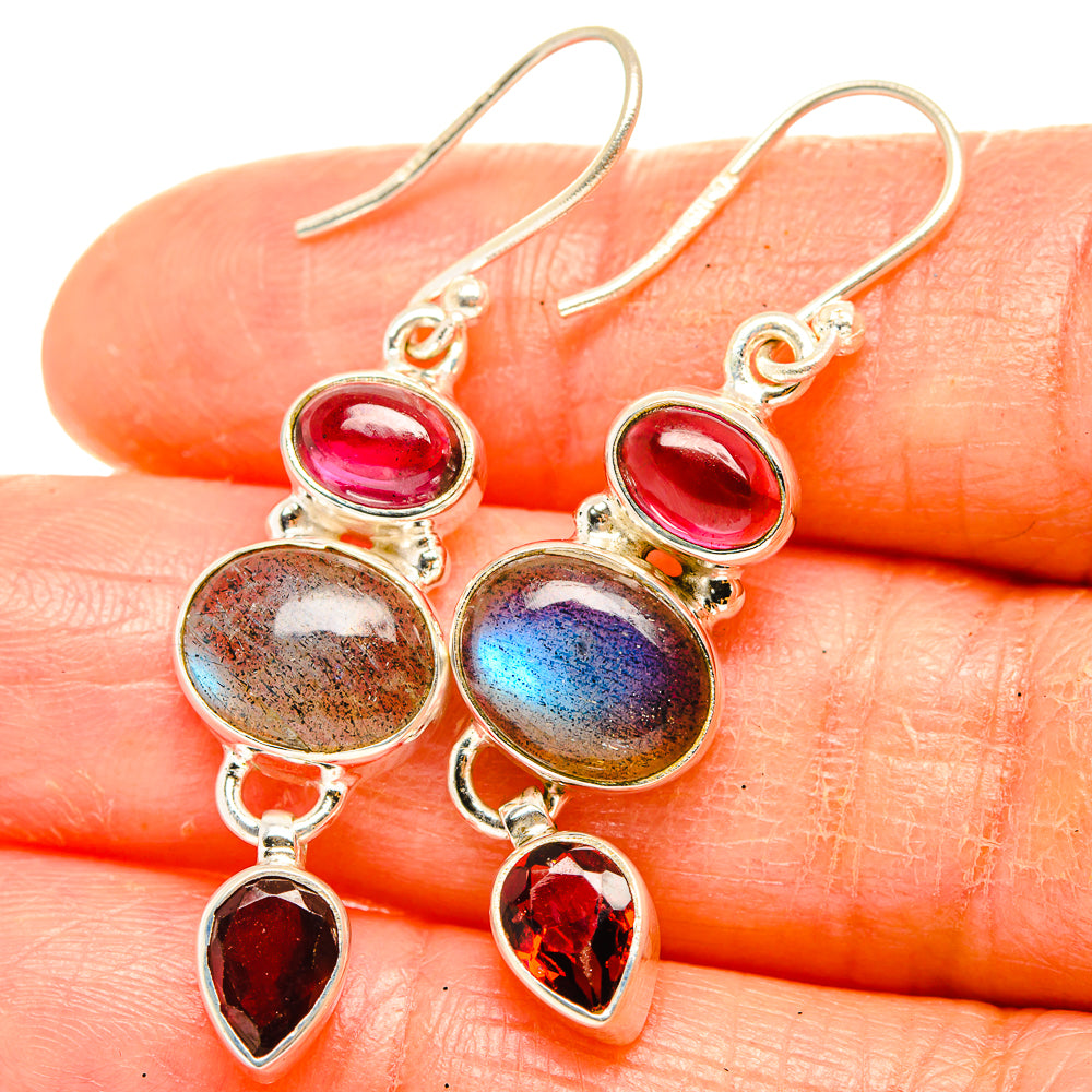 Labradorite Earrings handcrafted by Anasilvercos - EARR426551