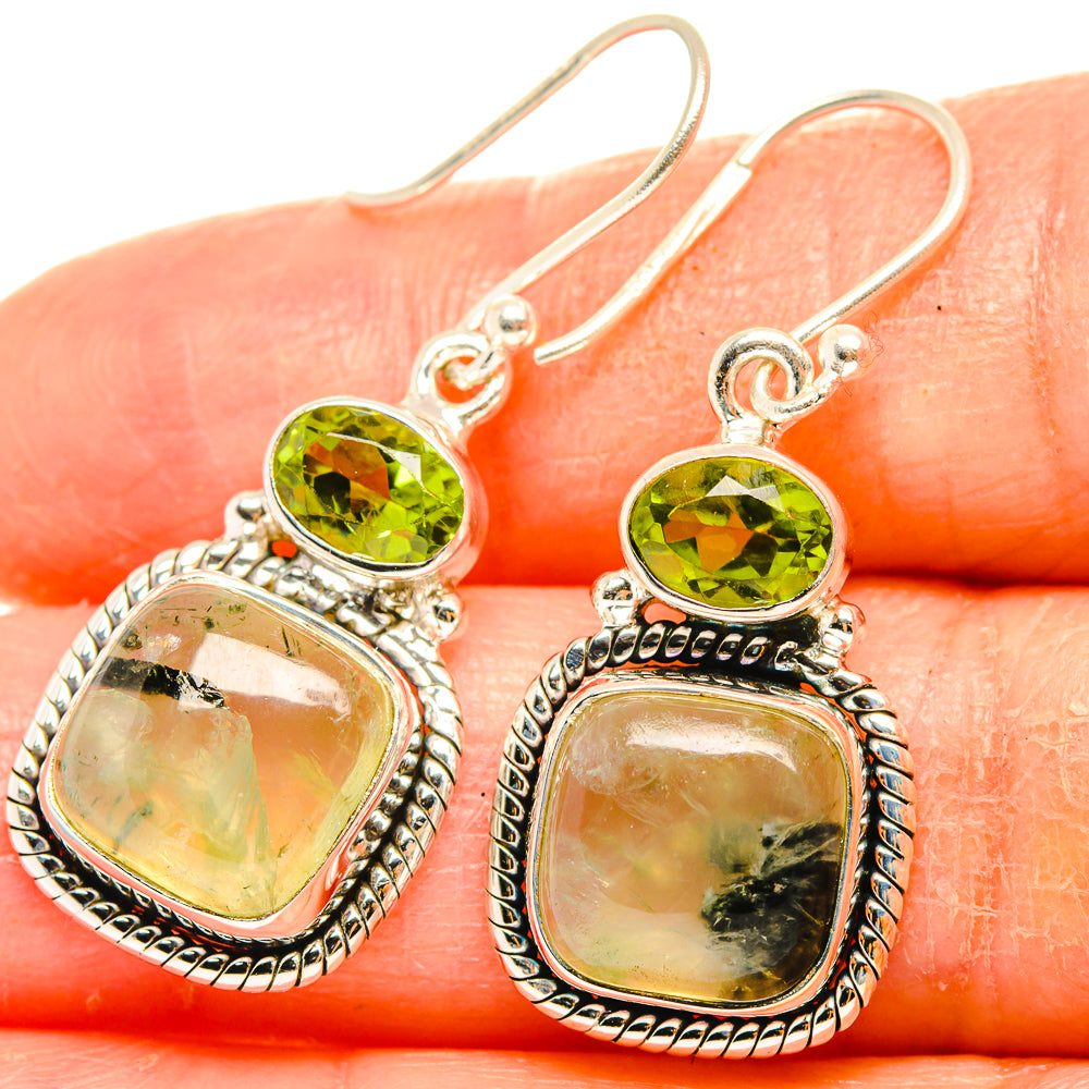 Prehnite Earrings handcrafted by Anasilvercos - EARR426562