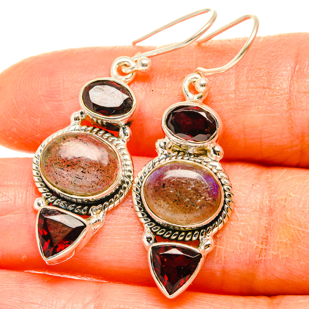 Rutilated Quartz Earrings handcrafted by Anasilvercos - EARR426575
