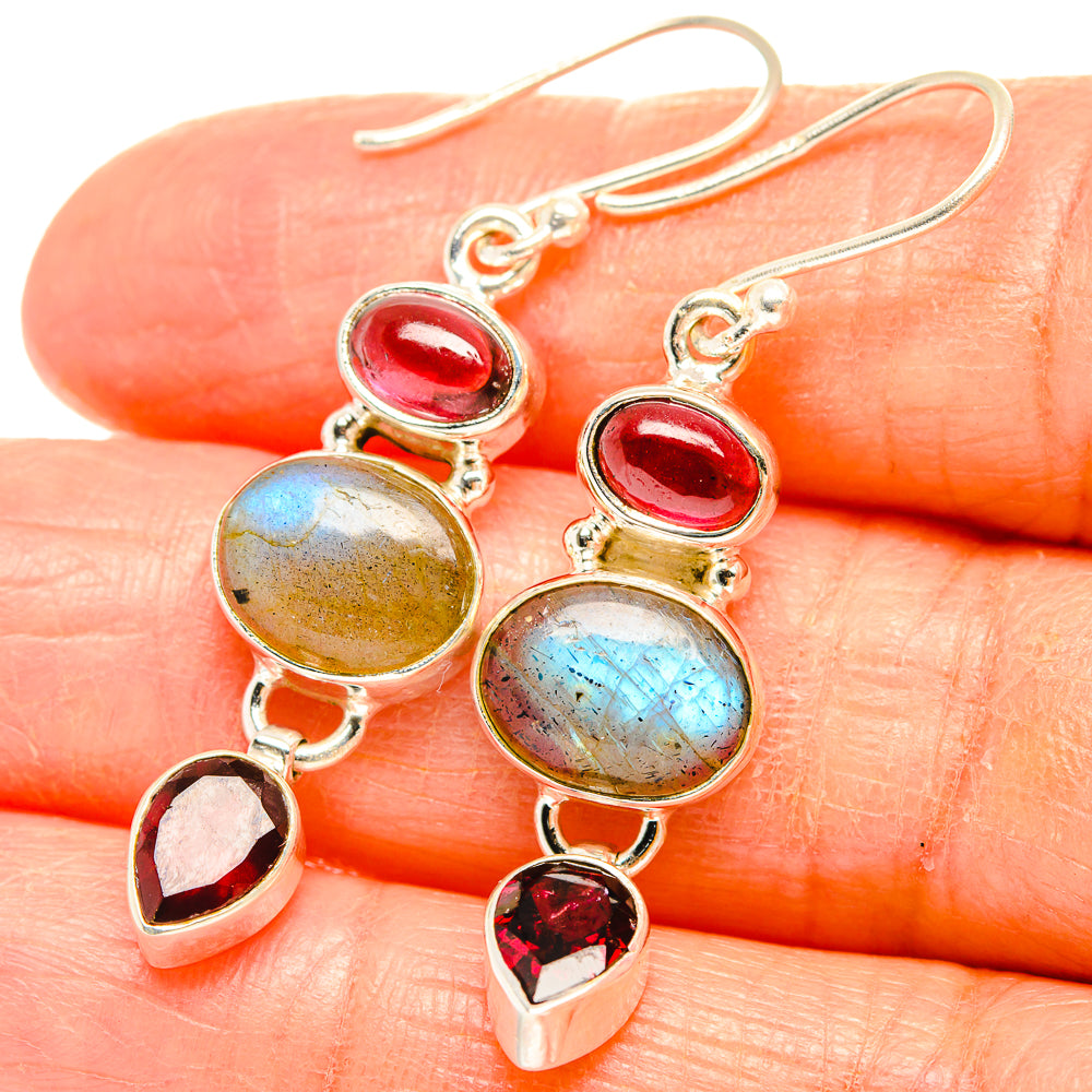 Labradorite Earrings handcrafted by Anasilvercos - EARR426588