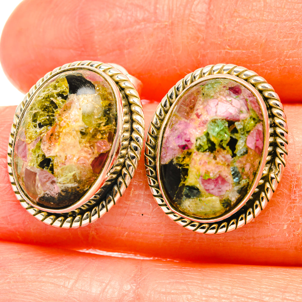 Tourmaline Earrings handcrafted by Anasilvercos - EARR426592