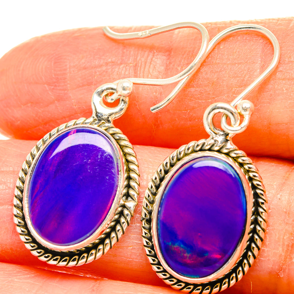 Aura Opal Earrings handcrafted by Anasilvercos - EARR426594