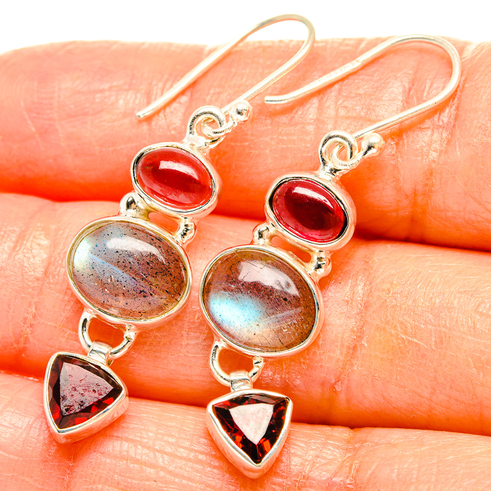 Labradorite Earrings handcrafted by Anasilvercos - EARR426602