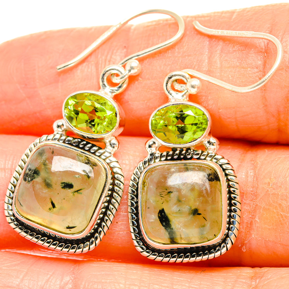 Prehnite Earrings handcrafted by Anasilvercos - EARR426615