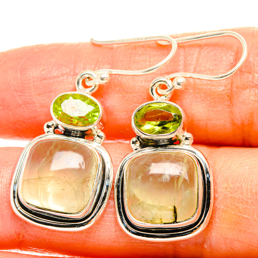 Prehnite Earrings handcrafted by Anasilvercos - EARR426618