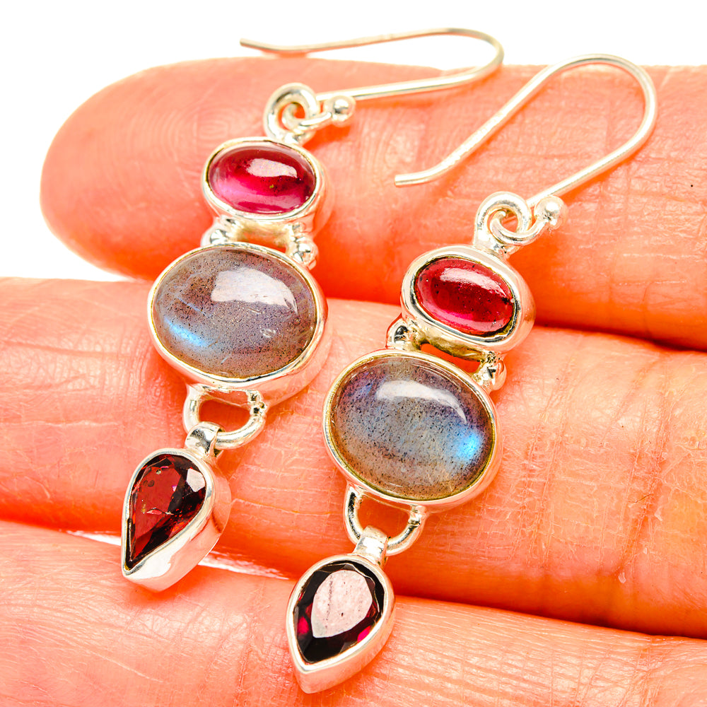 Labradorite Earrings handcrafted by Anasilvercos - EARR426621
