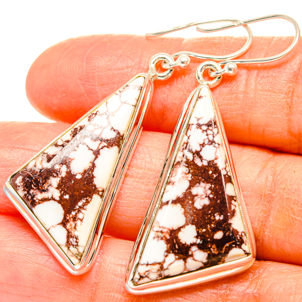 Wild Horse Jasper Earrings handcrafted by Anasilvercos - EARR426624