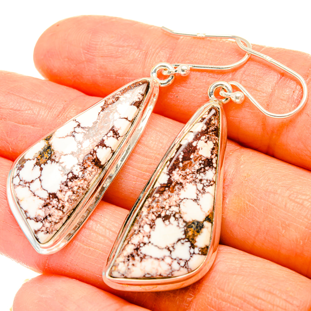 Wild Horse Jasper Earrings handcrafted by Anasilvercos - EARR426629