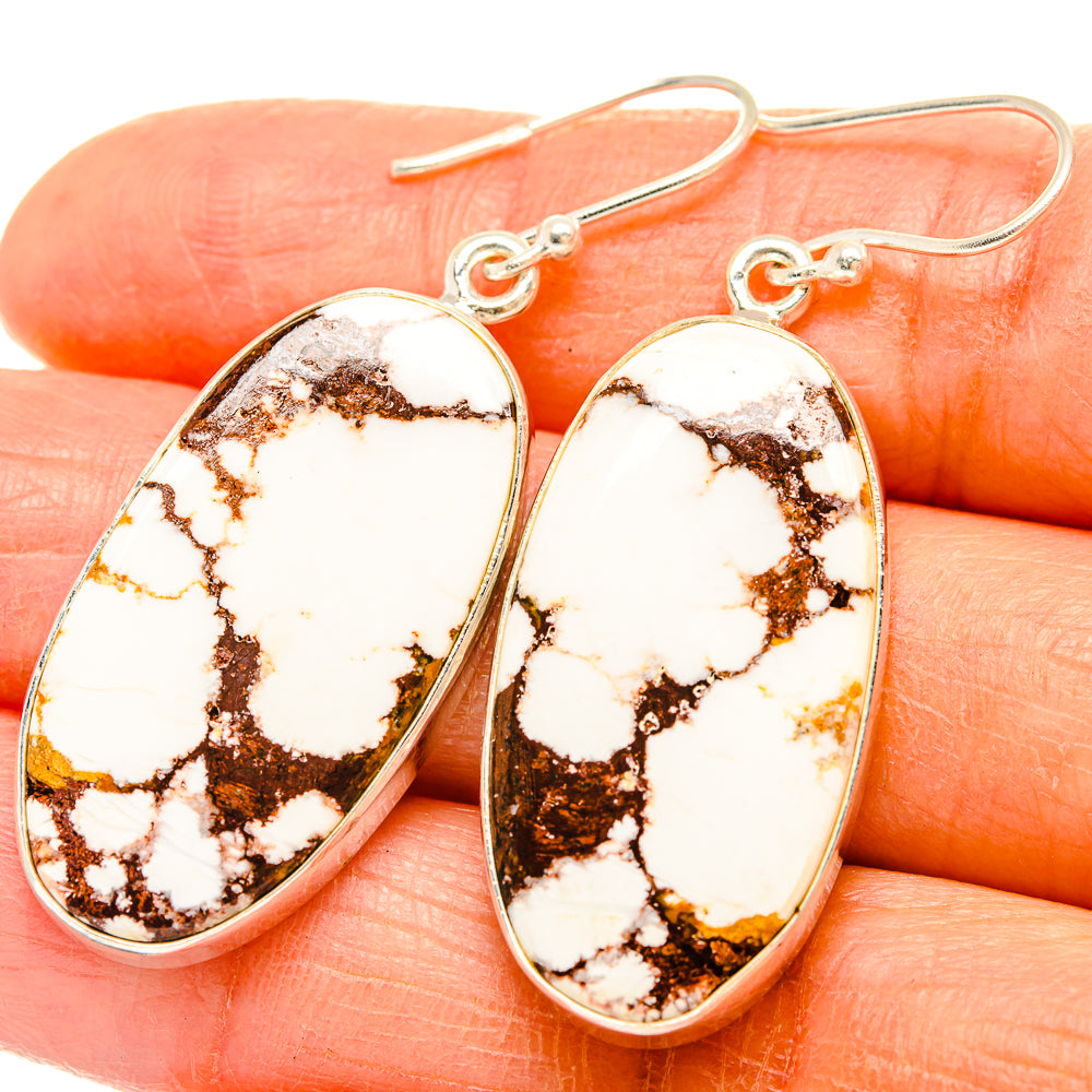 Wild Horse Jasper Earrings handcrafted by Anasilvercos - EARR426631