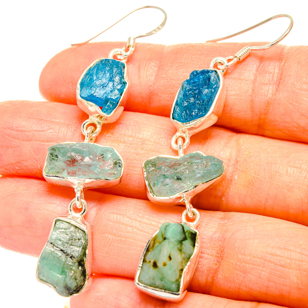 Emerald Earrings handcrafted by Anasilvercos - EARR426635
