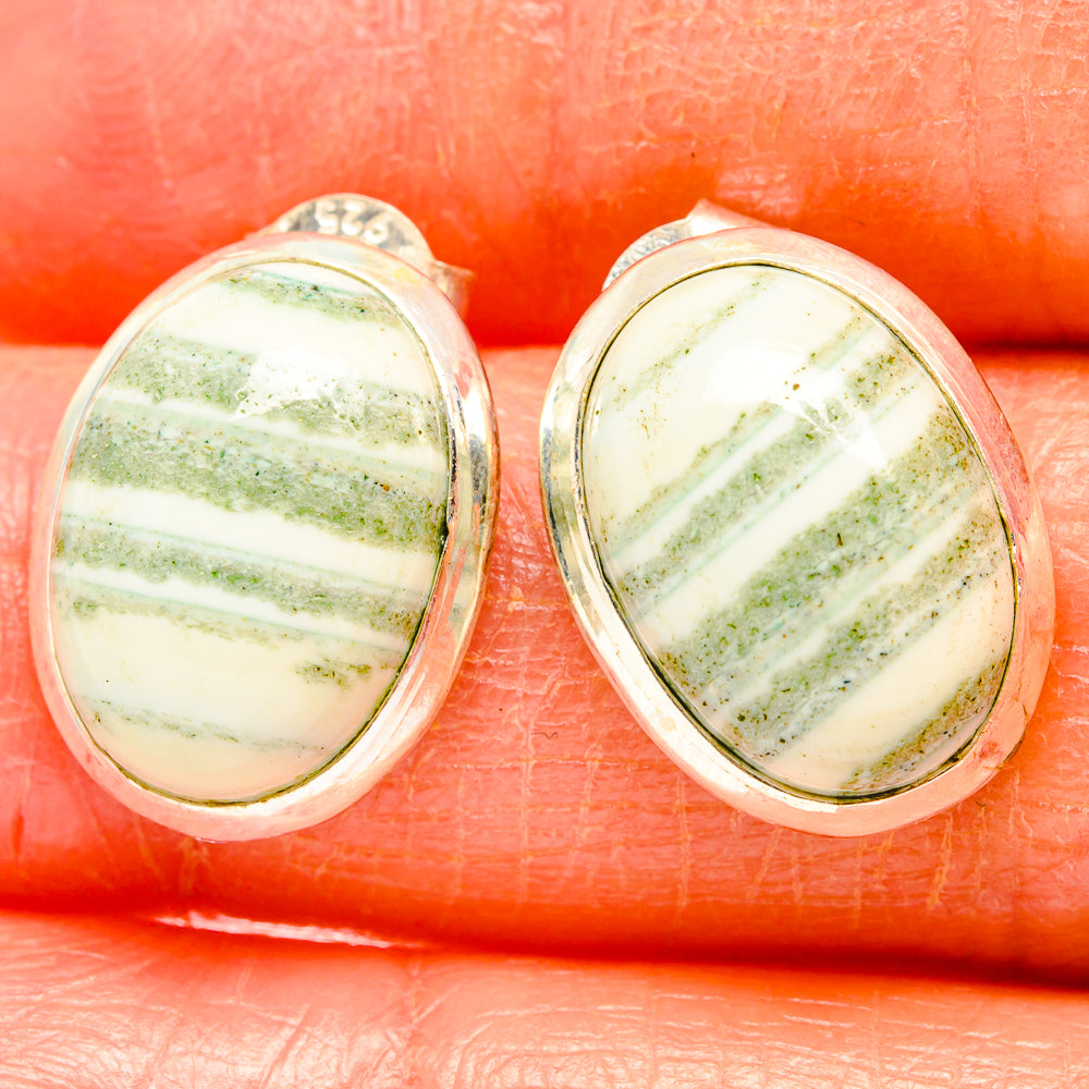 Ocean Jasper Earrings handcrafted by Anasilvercos - EARR426640