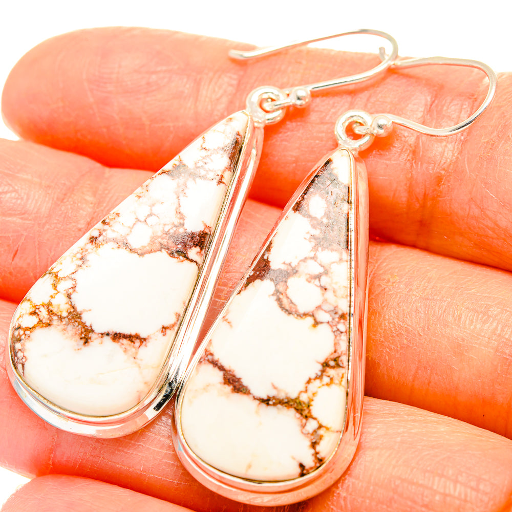 Wild Horse Jasper Earrings handcrafted by Anasilvercos - EARR426647