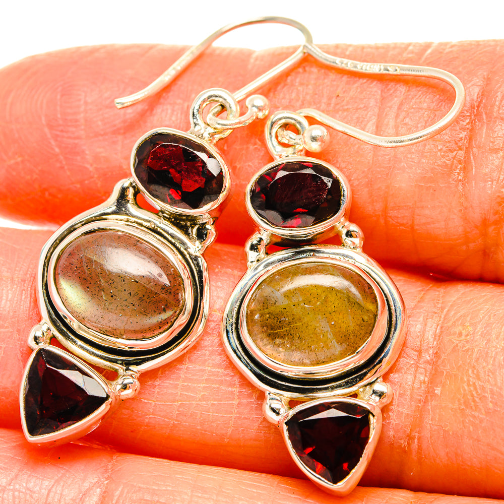 Labradorite Earrings handcrafted by Anasilvercos - EARR426648