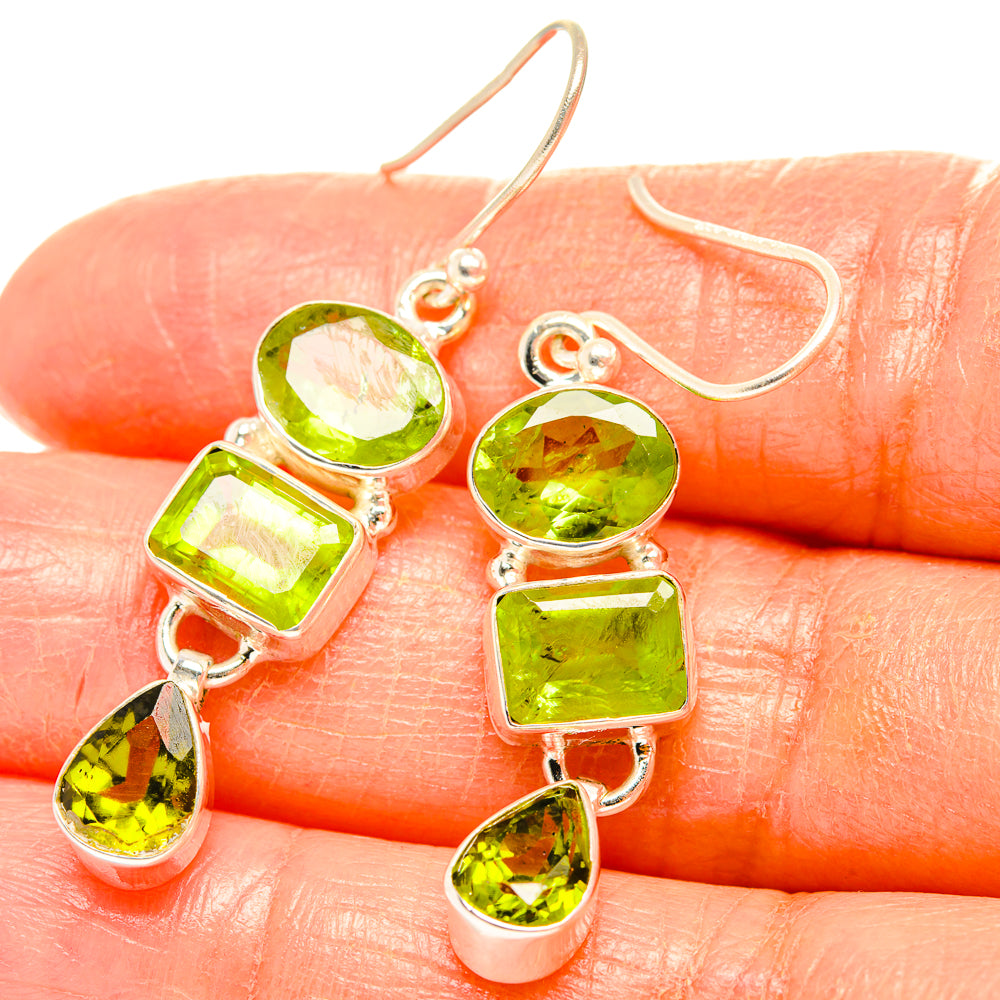 Peridot Earrings handcrafted by Anasilvercos - EARR426659