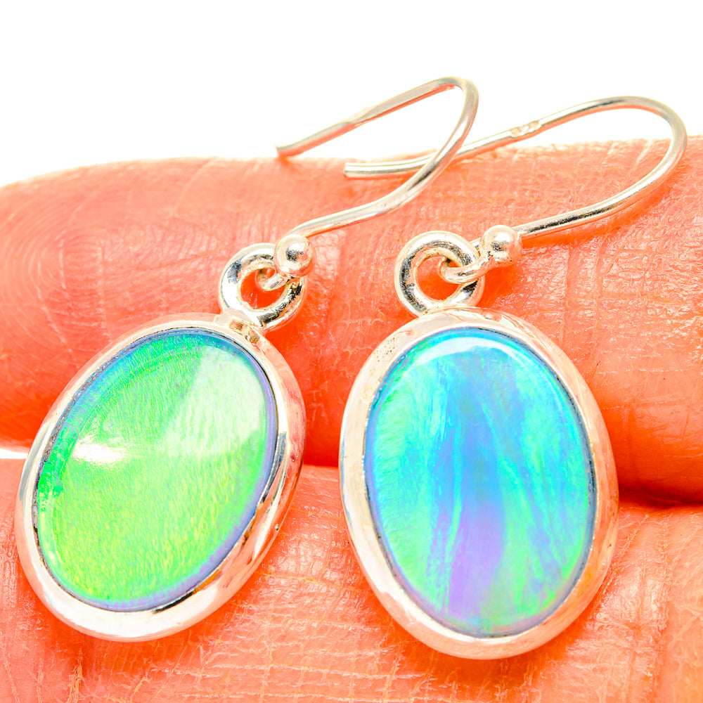 Aura Opal Earrings handcrafted by Anasilvercos - EARR426660