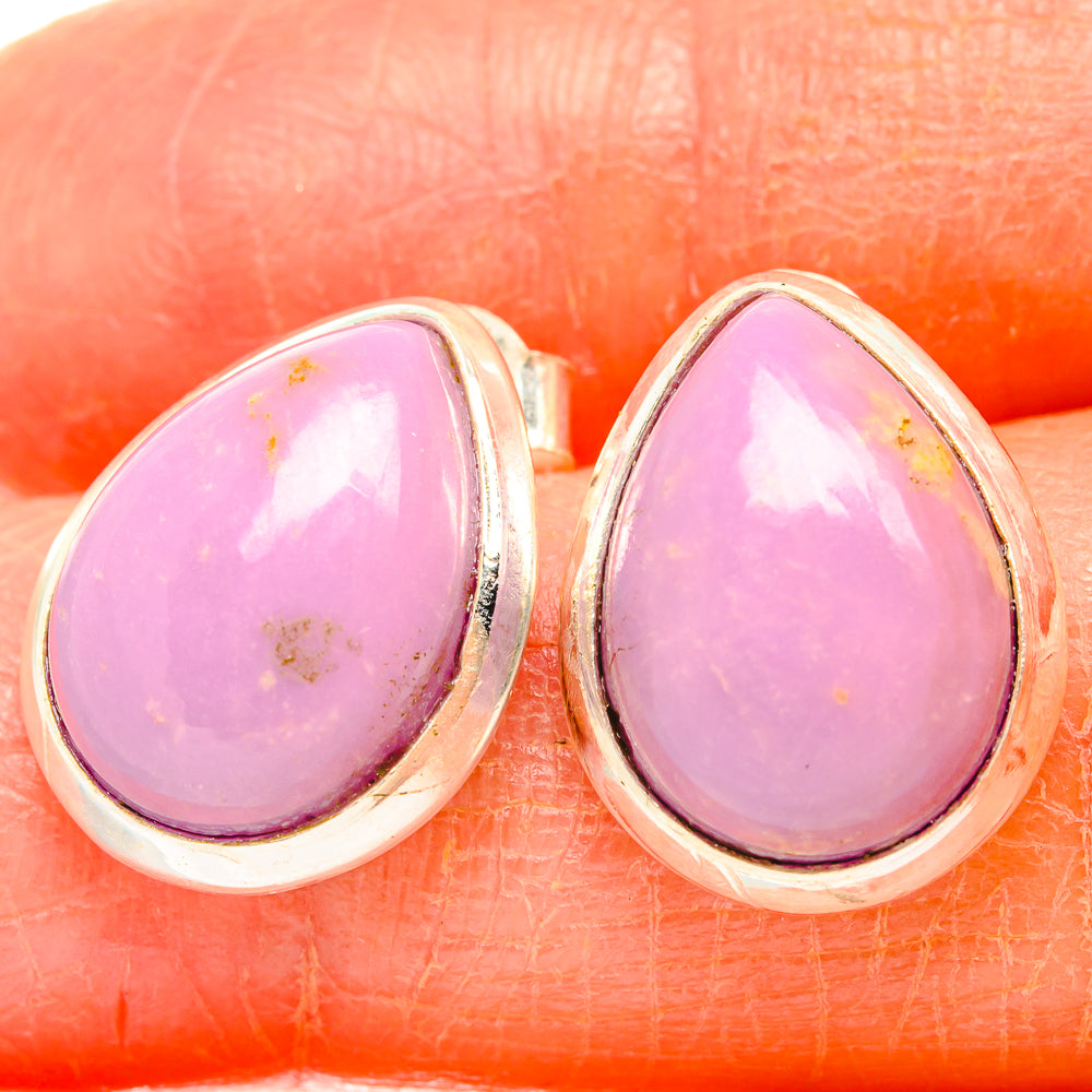 Phosphosiderite Earrings handcrafted by Anasilvercos - EARR426666