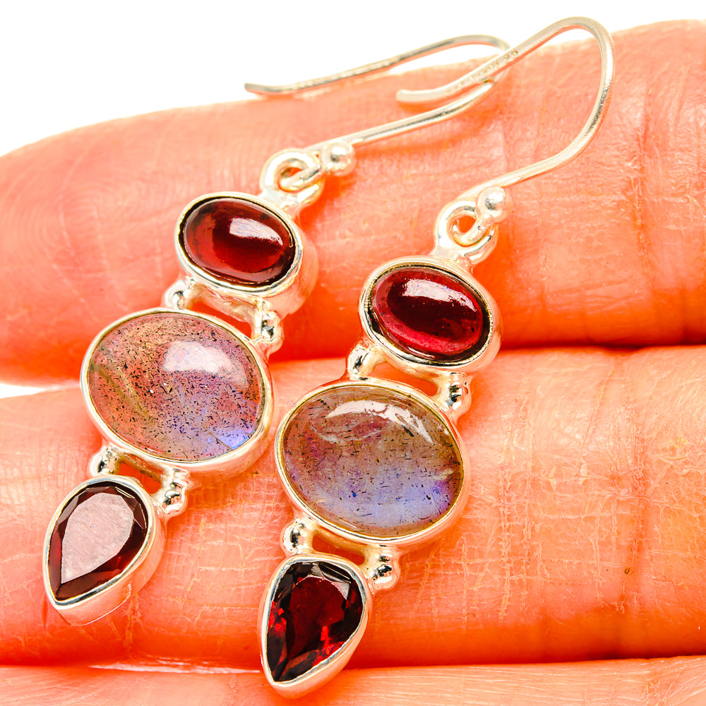 Labradorite Earrings handcrafted by Anasilvercos - EARR426668