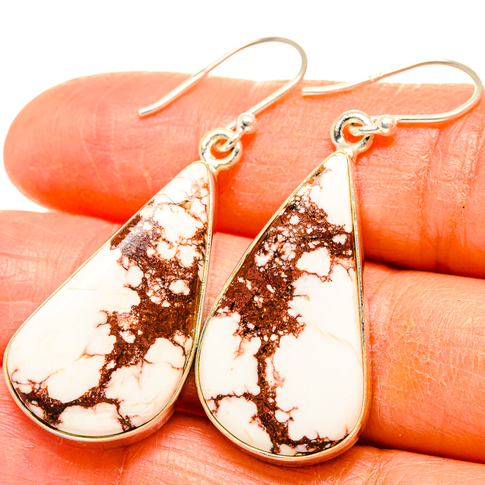 Wild Horse Jasper Earrings handcrafted by Anasilvercos - EARR426669