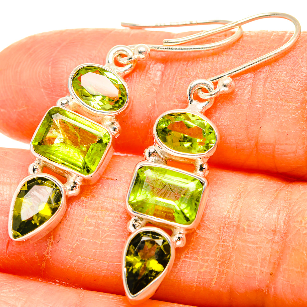 Peridot Earrings handcrafted by Anasilvercos - EARR426670