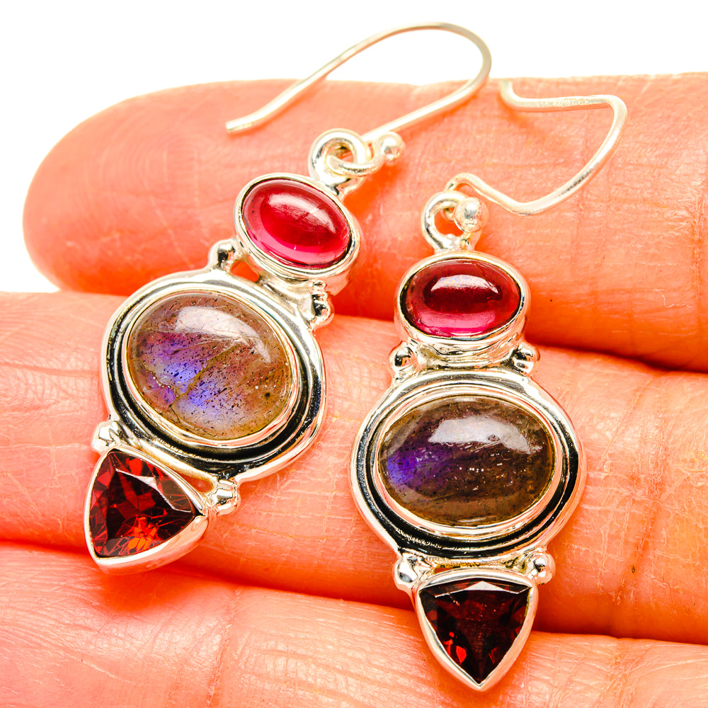 Labradorite Earrings handcrafted by Anasilvercos - EARR426675