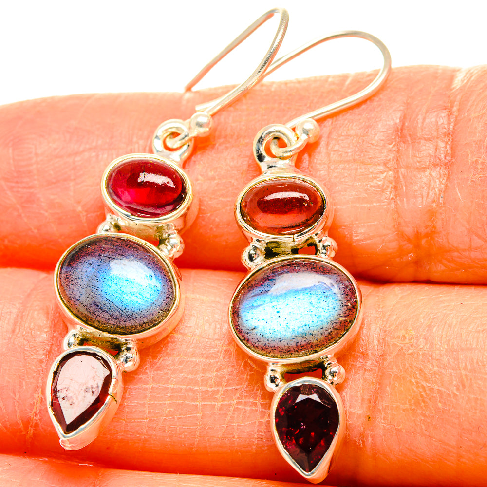 Labradorite Earrings handcrafted by Anasilvercos - EARR426676