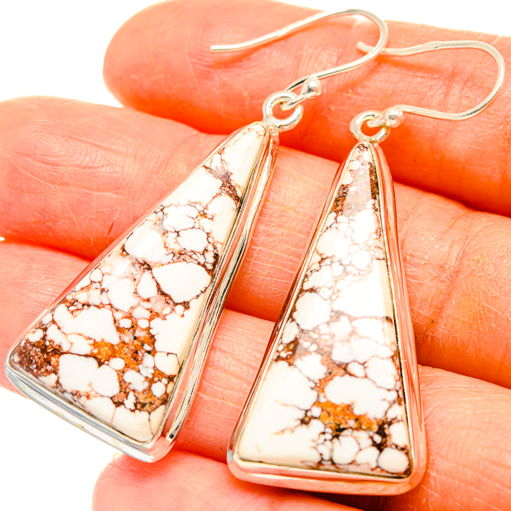 Wild Horse Jasper Earrings handcrafted by Anasilvercos - EARR426682
